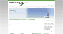 Desktop Screenshot of greenfields-petroleum.com