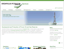 Tablet Screenshot of greenfields-petroleum.com